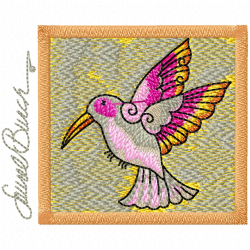 Hummingbirds Embroidery Design 2